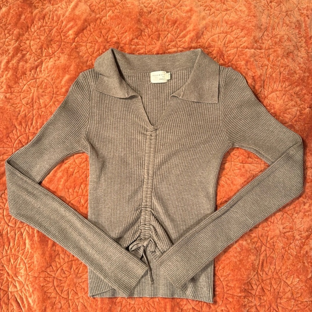 Dreamer by Debut ribbed long sleeve top. SO flattering!!Like new